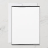 Weiße und schwarze Foto Rahmen Trendy Moderne Swee Einladung (Rückseite)