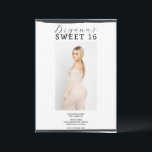 Weiße und schwarze Foto Rahmen Trendy Moderne Swee Einladung<br><div class="desc">Passen Sie Ihre woll-Möglichkeiten an.</div>