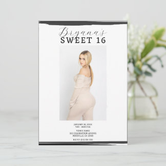 Weiße und schwarze Foto Rahmen Trendy Moderne Swee Einladung