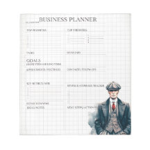 Weiße und schwarze Geschäftsplanner 