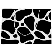 Weiße und schwarze Giraffe Muster Große Geschenkta Geschenktüte (Vorderseite)