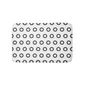 Weiße und schwarze Kreise Badematte (Vorderseite)