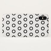 Weiße und schwarze Kreise Case-Mate iPhone Hülle (Rückseite (Horizontal))