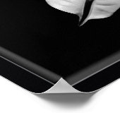 Weiße und schwarze Lilie Poster (Ecke)