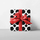 Weiße und schwarze Polygone Geschenkpapier