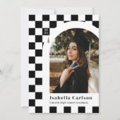 Weiße und schwarze Schachbretter Arsch Ankündigung (Vorderseite)