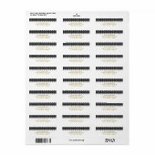 Weiße und schwarze Spitzen-Look Elegante Einladung (Vorne)