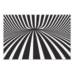 Weiße und schwarze Streifen Fotodruck
