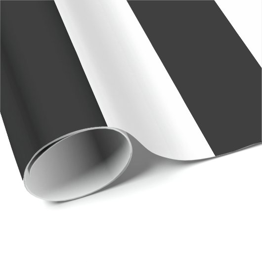 Weiße und schwarze Streifen Geschenkpapier (Rolleneckpunkt)