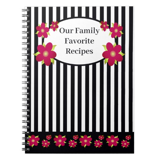 Weiße und schwarze Streifen lustig gürten Notizblock (Vorderseite)