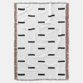 Weiße und schwarze Striche Decke (Vorderseite Vertikal)