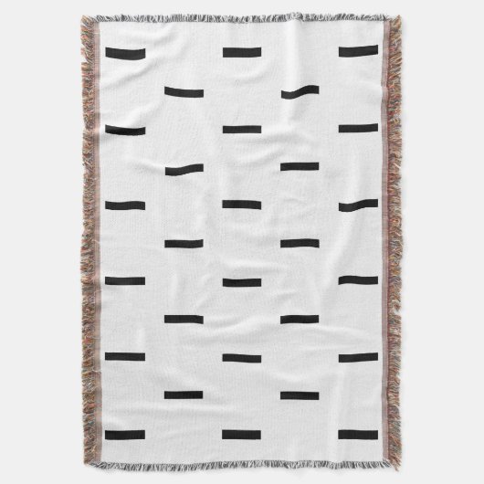 Weiße und schwarze Striche Decke (Vorderseite Vertikal)