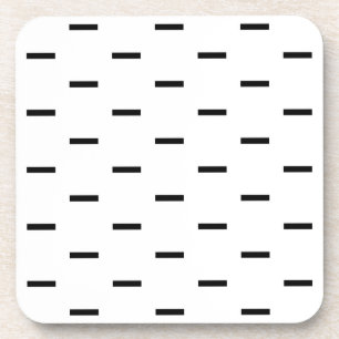 Weiße und schwarze Striche Getränkeuntersetzer