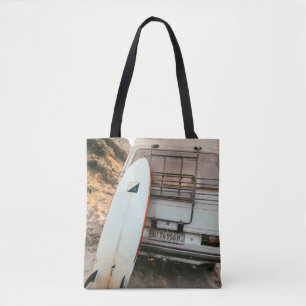 Weiße und schwarze Surfbretter Tasche