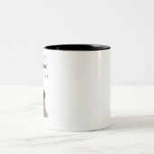 Weiße und schwarze Tasse für die Mutter mit einem  (Mittel)