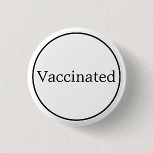Weiße und schwarze Taste mit Impfstoff Button