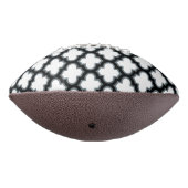 Weiße und schwarze Trellis, Gitter, Quatrefolie Football (Gedreht 270)