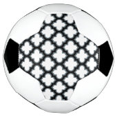Weiße und schwarze Trellis, Gitter, Quatrefolie Fußball (Gedreht)