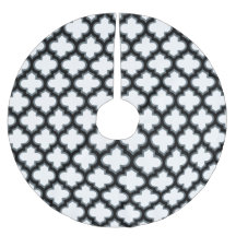 Weiße und schwarze Trellis, Gitter, Quatrefolie