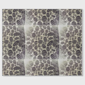 Weiße und schwarze Yaei-Muster Geschenkpapier (Flach)