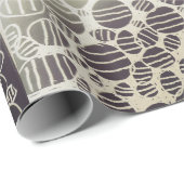 Weiße und schwarze Yaei-Muster Geschenkpapier (Rolleneckpunkt)