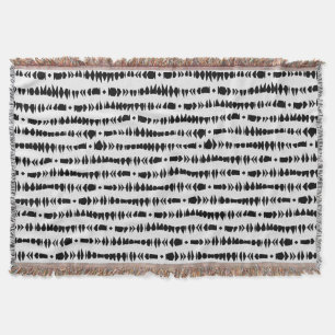 Weiße und schwarze zeitgenössische Stammes- Decke