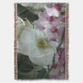 Weiße und violette Orchideen Decke (Vorderseite Vertikal)