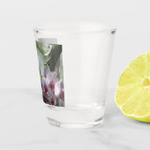 Weiße und violette Orchideen Schnapsglas (Rechts)