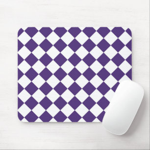 Weiße und violette Würfel Mousepad
