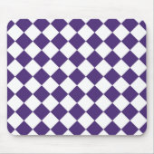 Weiße und violette Würfel Mousepad (Vorne)