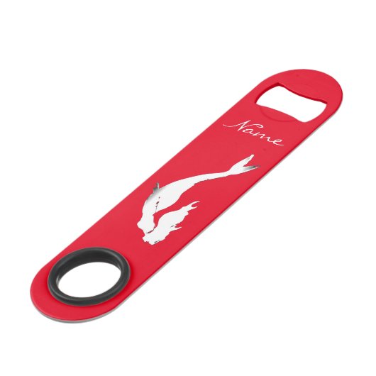 Weiße Unterwassermeerjungfrau, die Thunder_Cove Speed Flaschenöffner (Rückseite Schrägansicht)