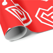 Weiße Valentinische Mazes Geschenkpapier (Rolleneckpunkt)