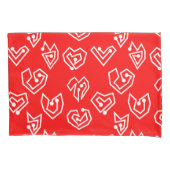 Weiße Valentinische Mazes Kissenbezug (Vorderseite)