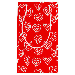 Weiße Valentinische Mazes Kleine Geschenktüte
