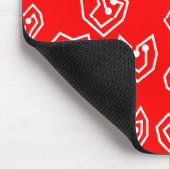 Weiße Valentinische Mazes Mousepad (Ecke)