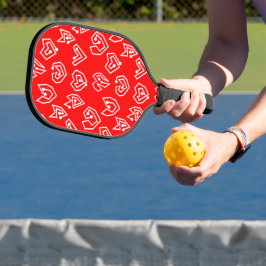 Weiße Valentinische Mazes Pickleball Schläger