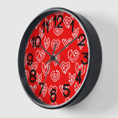 Weiße Valentinische Mazes Uhr (Winkel)