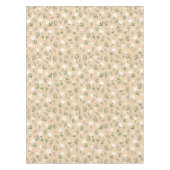 Weiße Vanille-Blumen Skandinavisch  Tischdecke (Vorderseite)