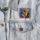 Weiße Vase mit Blume Odilon Redon Button (Beispiel)