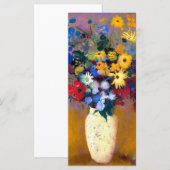 Weiße Vase mit Blume Odilon Redon Card (Vorne/Hinten)