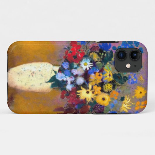 Weiße Vase mit Blume Odilon Redon Case-Mate iPhone Hülle (Rückseite (Horizontal))
