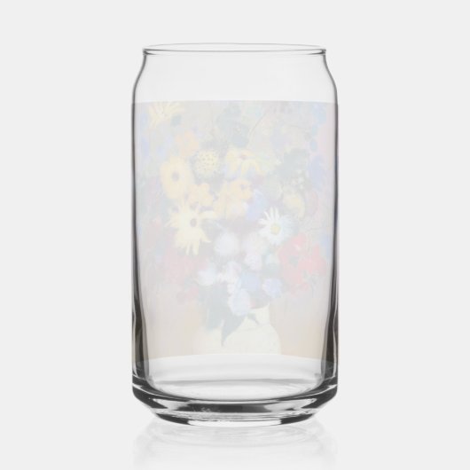 Weiße Vase mit Blume Odilon Redon Dosenglas (Rückseite)