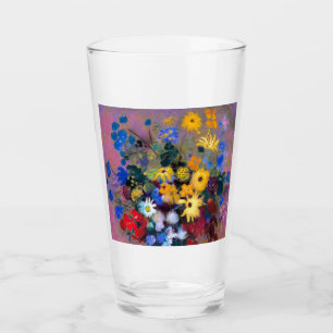 Weiße Vase mit Blume Odilon Redon Glas
