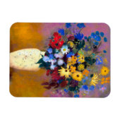 Weiße Vase mit Blume Odilon Redon Magnet (Horizontal)