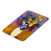 Weiße Vase mit Blume Odilon Redon Magnet (Linke Seite)