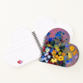 Weiße Vase mit Blume Odilon Redon Notizblock (Innenseite)