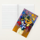 Weiße Vase mit Blume Odilon Redon Notizblock (Innen)