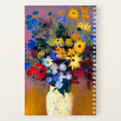 Weiße Vase mit Blume Odilon Redon Notizblock (Rückseite)