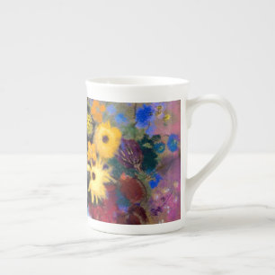 Weiße Vase mit Blume Odilon Redon Porzellantasse