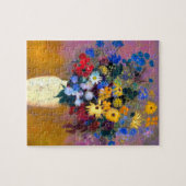 Weiße Vase mit Blume Odilon Redon Puzzle (Horizontal)